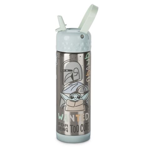 Star Wars: The Mandalorian Stainless Steel Water Bottle with。